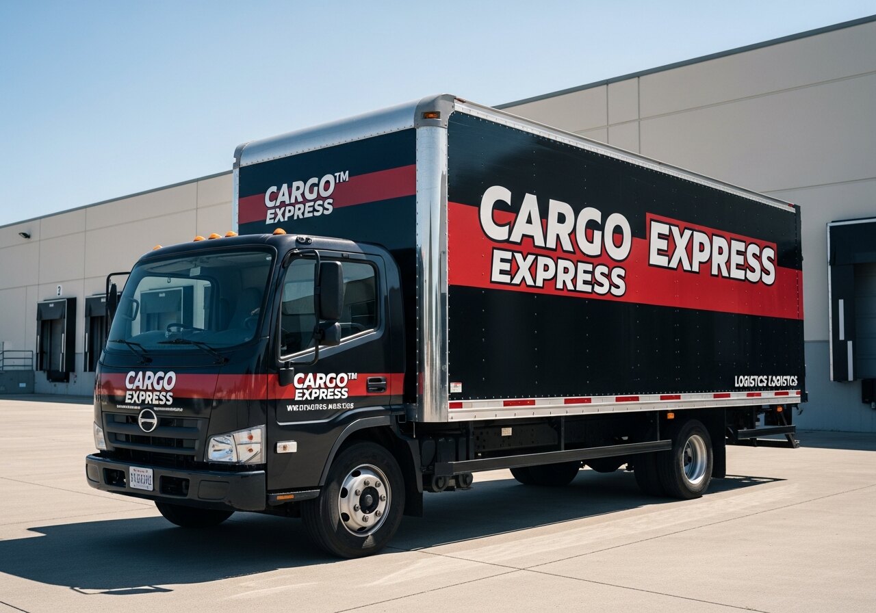 Delivery box truck with full wrap branding