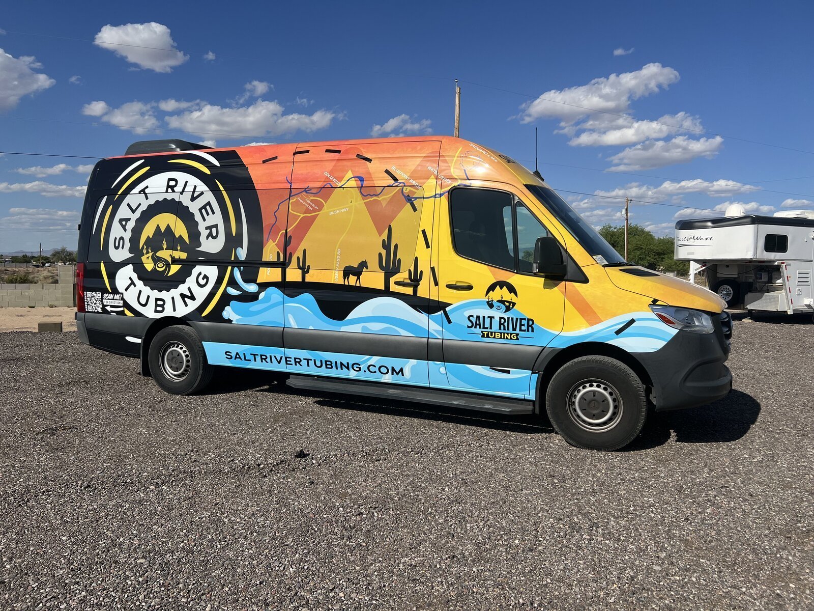 Wrapped vehicle with Urban Rooster vinyl